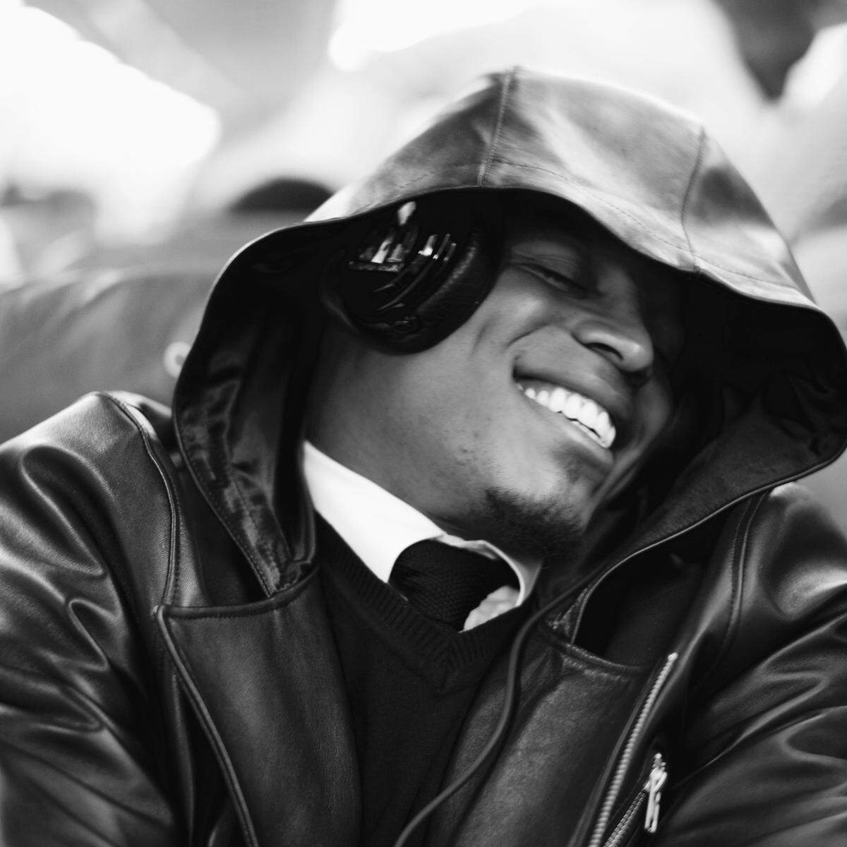 Even when resting his eyes, quarterback Cam Newton had a smile on his face in the days before Super Bowl 50. Newton was the NFL’s Most Valuable Player in 2015 and remains the only Panthers player to ever win that honor.