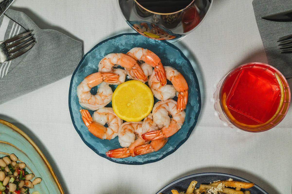 Shrimp cocktail at Fin & Fino.