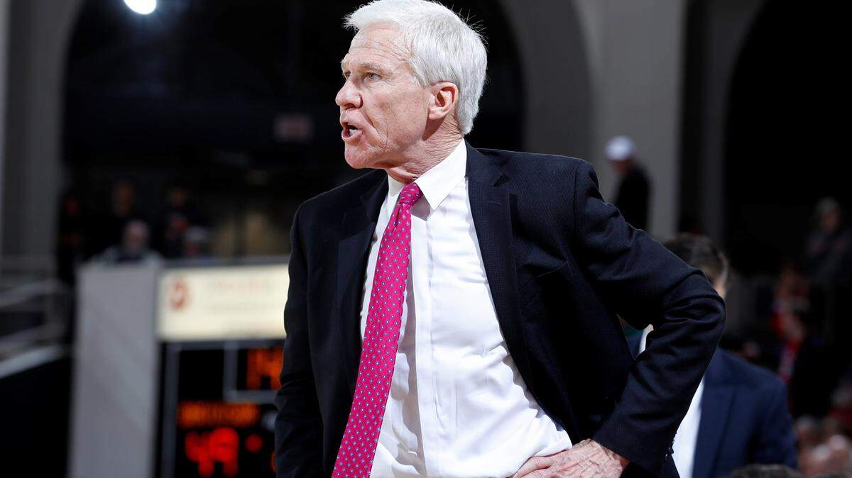 Coach Bob McKillop’s Davidson Wildcats lost to Vanderbilt on Monday.