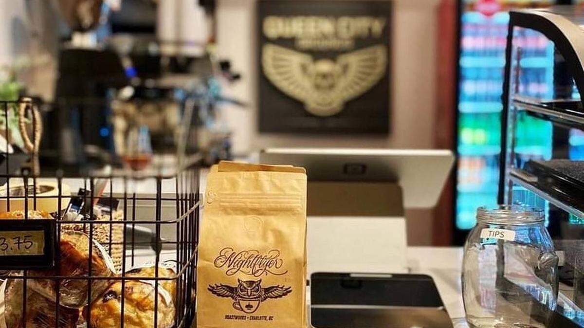 Get a locally roasted coffee at the new Queen City Grounds location in Wesley Heights. 