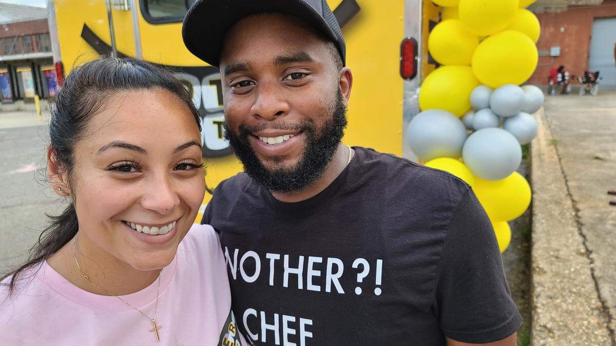 Another?! Food Truck. is co-owned by engaged couple Anthony Denning and Kristen Bandoo.