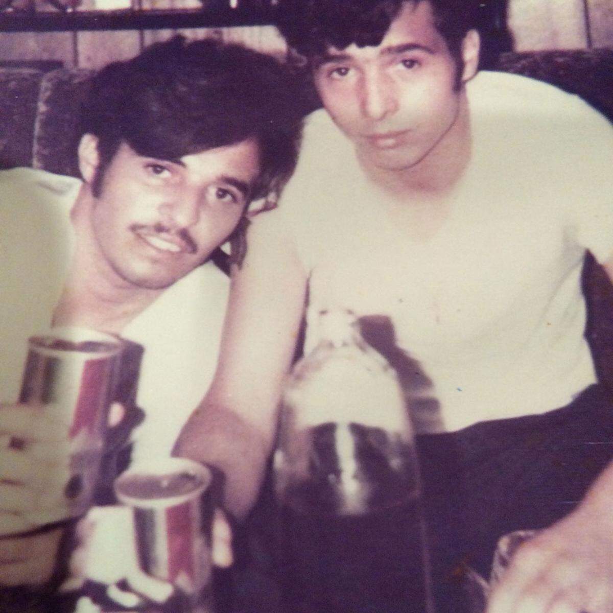 Brothers John Pinheiro (who was on the flight), left, and Louie Pinheiro (who was not).