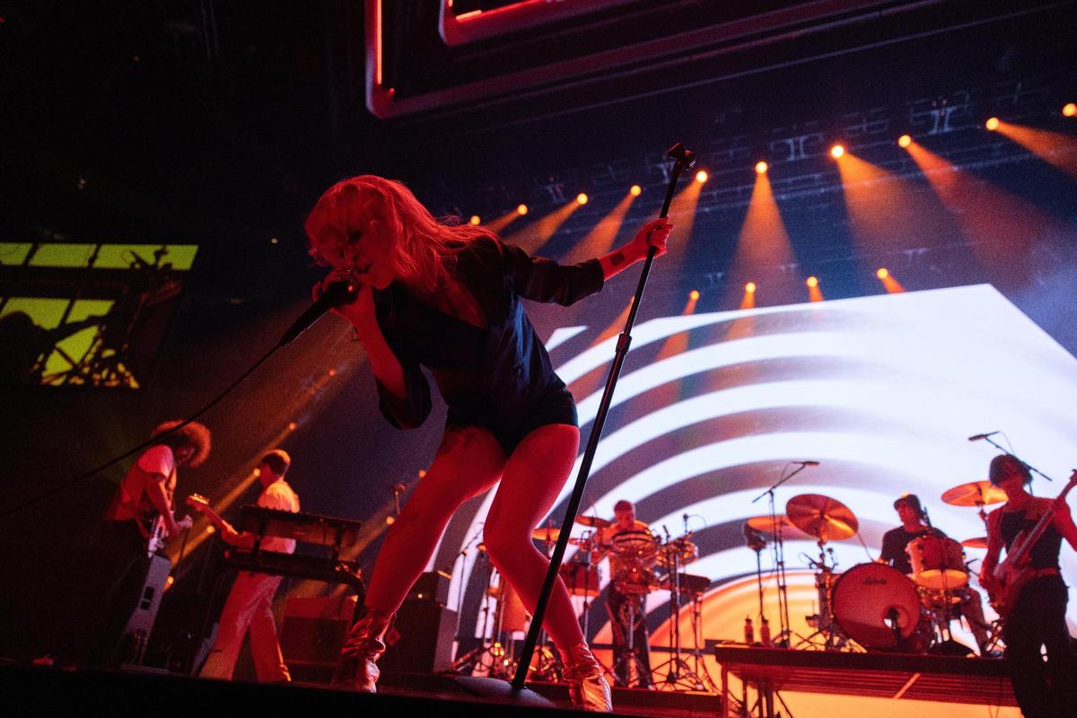 Paramore performs at the Spectrum Center in Charlotte, N.C., on Tuesday, May 23, 2023.