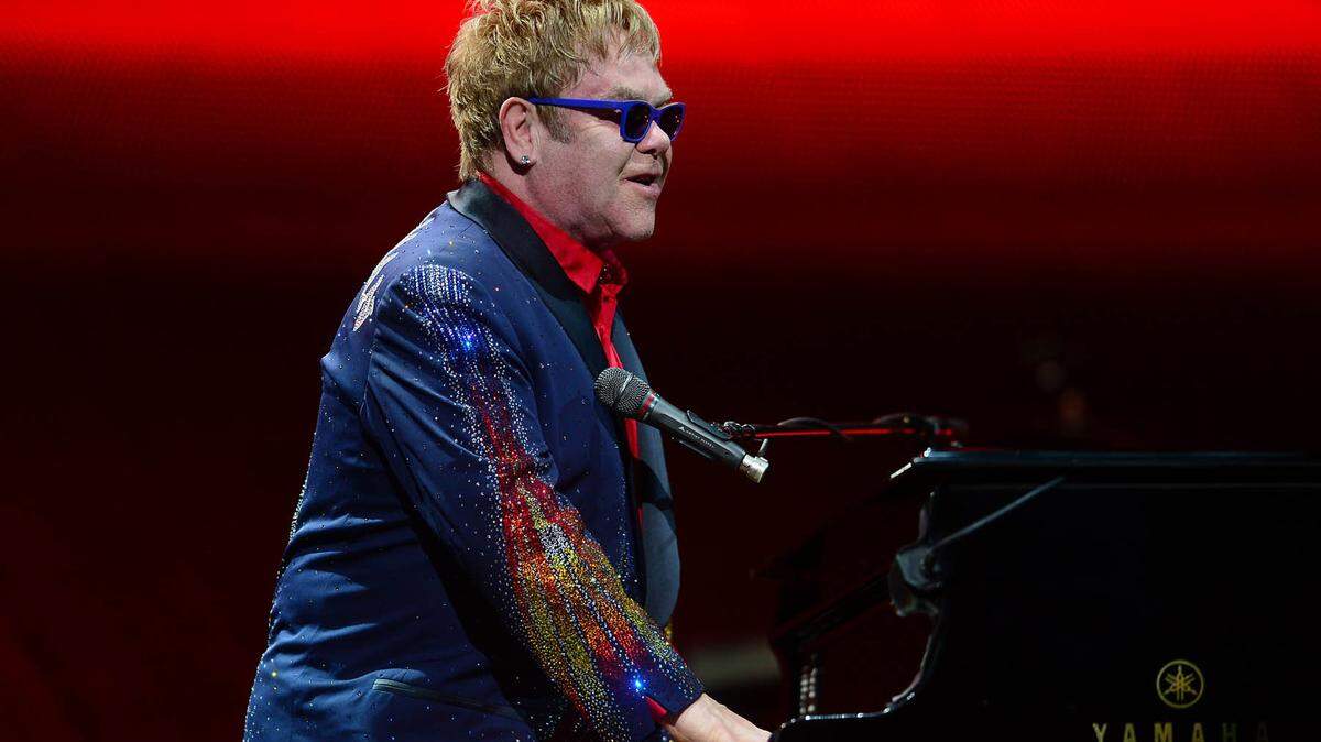 Elton John performs at PNC Music Pavilion on Saturday, June 14, 2014.