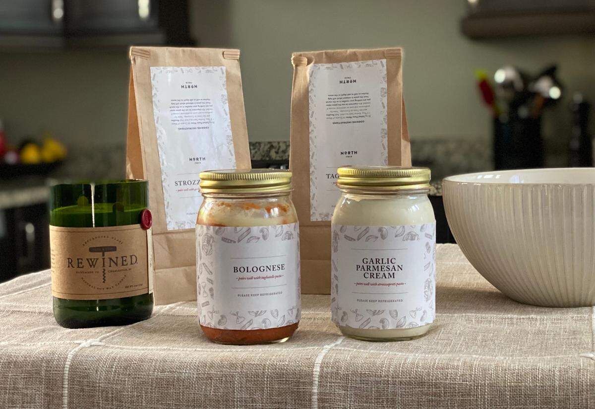 North Italia’s family meal kit includes a large&nbsp;Caesar Salad, Parmesan Garlic Bread, Tiramisu dessert&nbsp;and your choice of&nbsp;fresh pasta: Tagliatelle, Bucatini, Rigatoni or Strozzapreti; and&nbsp;pasta sauce: Bolognese, Marinara, Garlic Parmesan Cream or Basil Pesto.