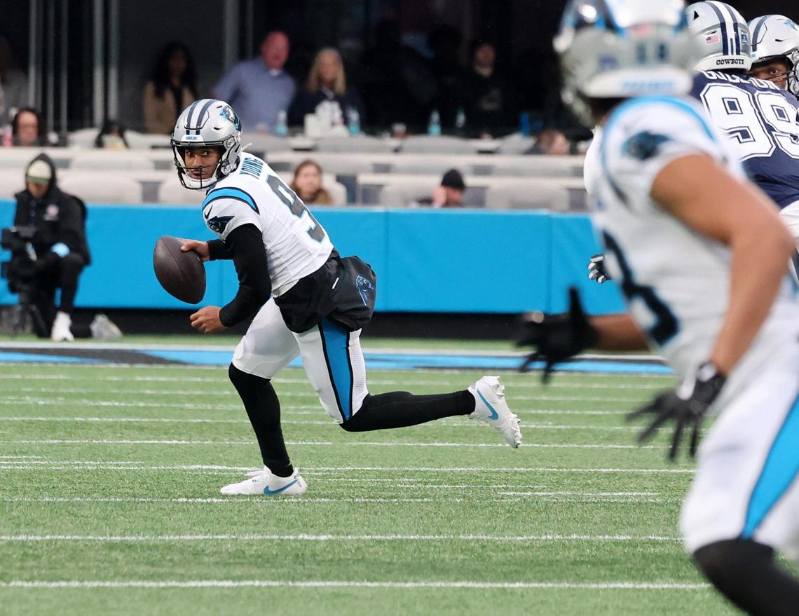 Carolina’s Bryce Young looks for an opening Sunday as the Panthers take on the Dallas Cowboys in Charlotte.