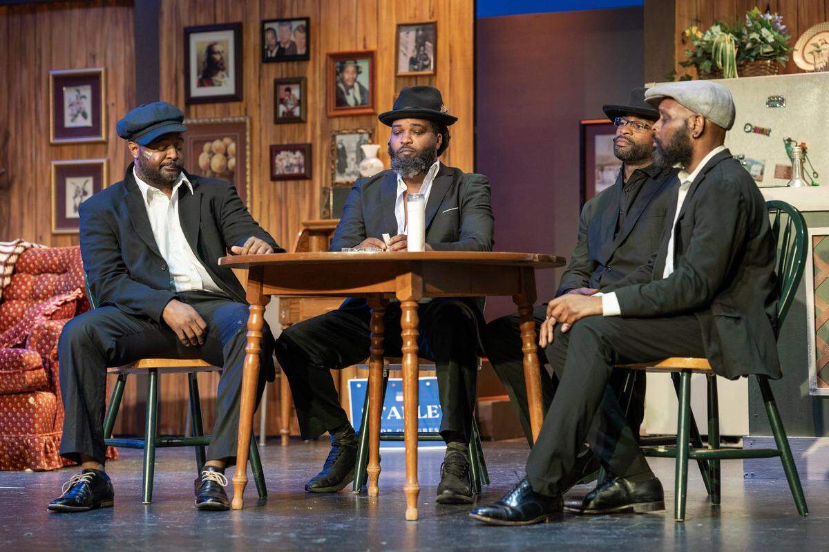 A scene from BNS Productions’ ”Speakeasy,” a play written by the company’s founding artistic director, Rory Sheriff. Another of Sheriff’s plays, A newly revised version of his play, “Boys to Baghdad,” will run over Veterans Day weekend.