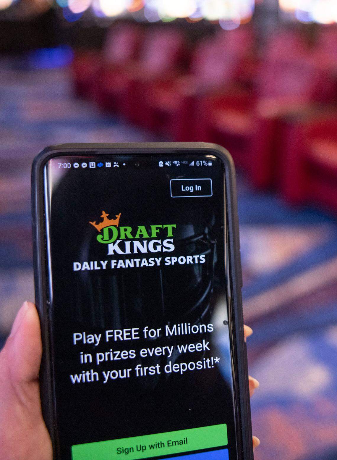 Caesar’s Sportsbook at Harrah’s Cherokee Casino in Cherokee, N.C., on Tuesday, January 25, 2022.