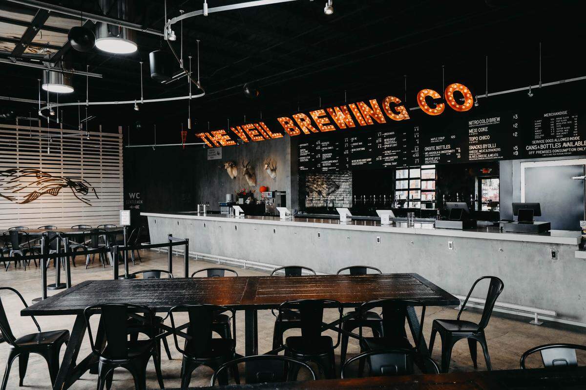The Veil Brewing Co. has a daily rotating food truck.&nbsp;