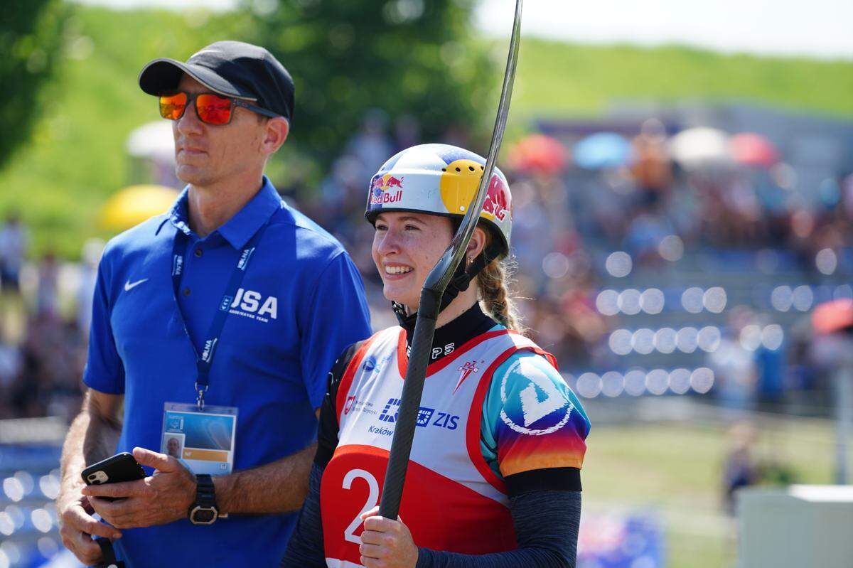 Into adulthood, Evy Leibfarth of Bryson City has stuck with her dad, Lee Leibfarth, as her coach — “healthy bickering” and all — as she chases after childhood dreams.