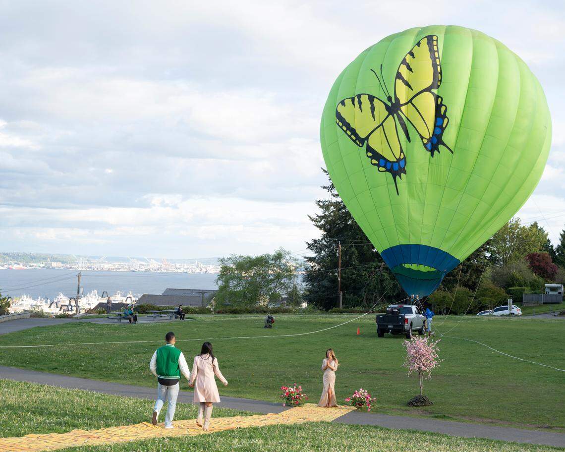 Marcus Shoberg, Jenn Tran and Trista Sutter in the Aug. 12 episode of “The Bachelorette” on ABC.