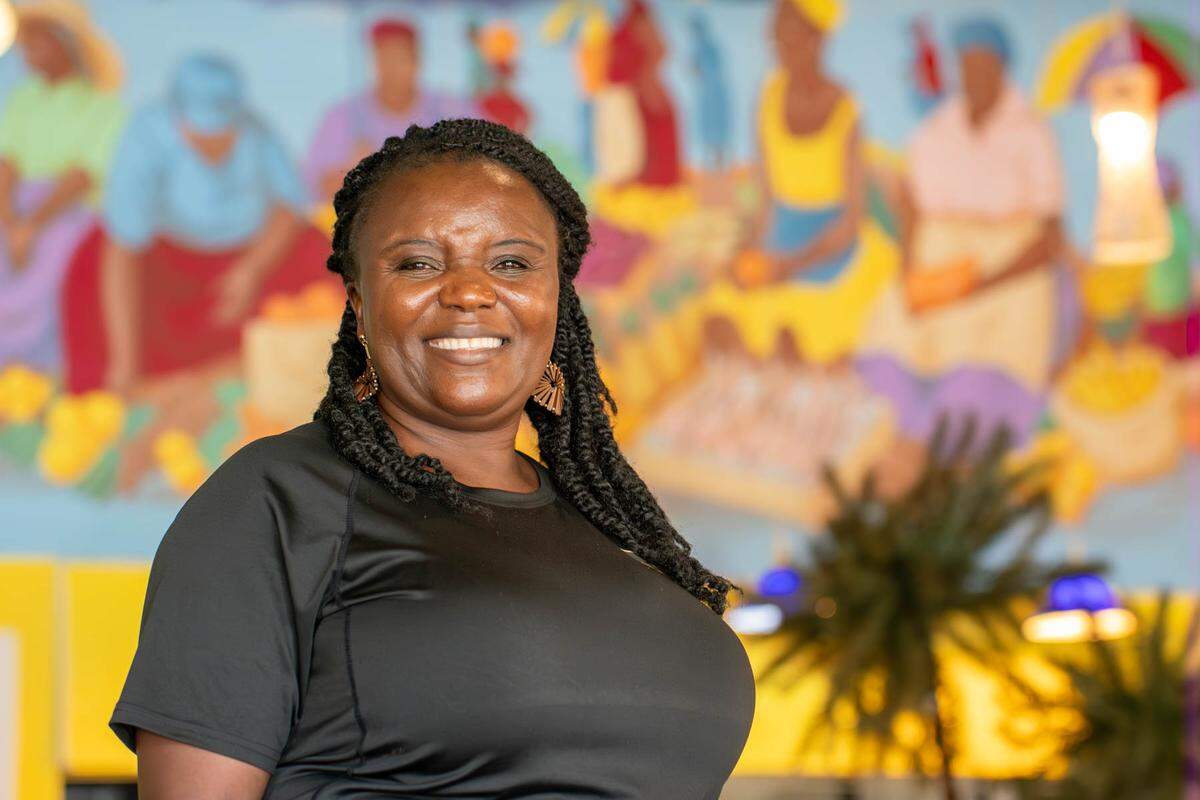 Petula Kwende, owner of Anntony’s Caribbean Cafe.