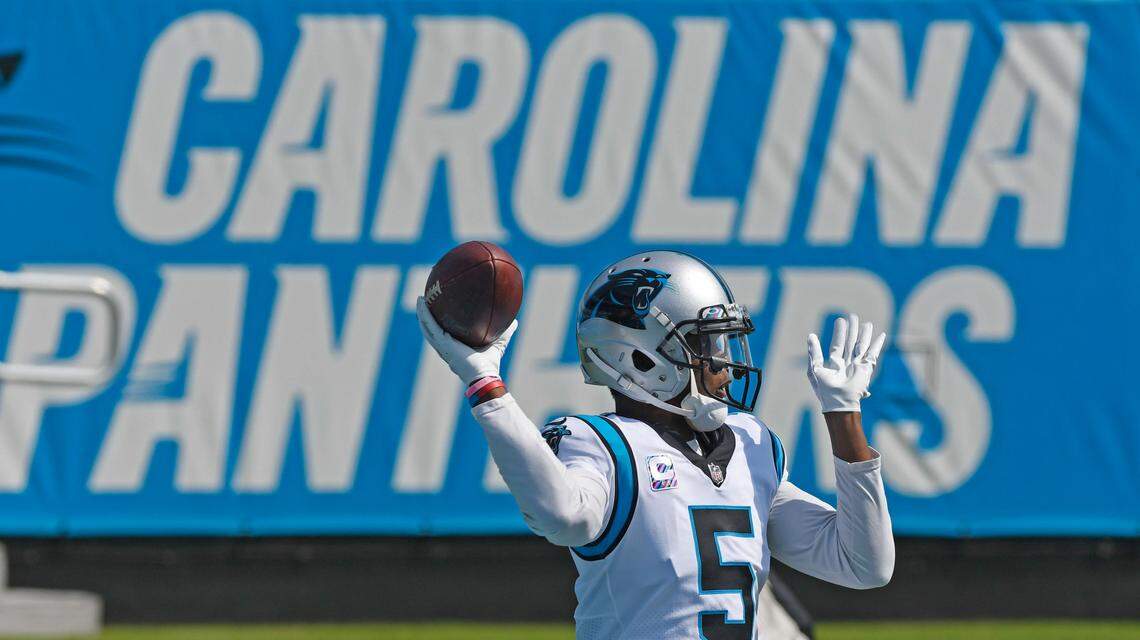 Carolina Panthers quarterback Teddy Bridgewater leads the NFL in completion percentage through five weeks at 73.4 percent.