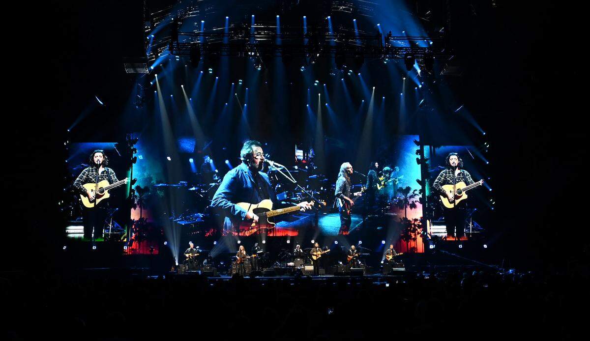 The Eagles performs during their “The Long Goodbye” tour at Spectrum Center in Charlotte, NC on Tuesday, November 7, 2023.