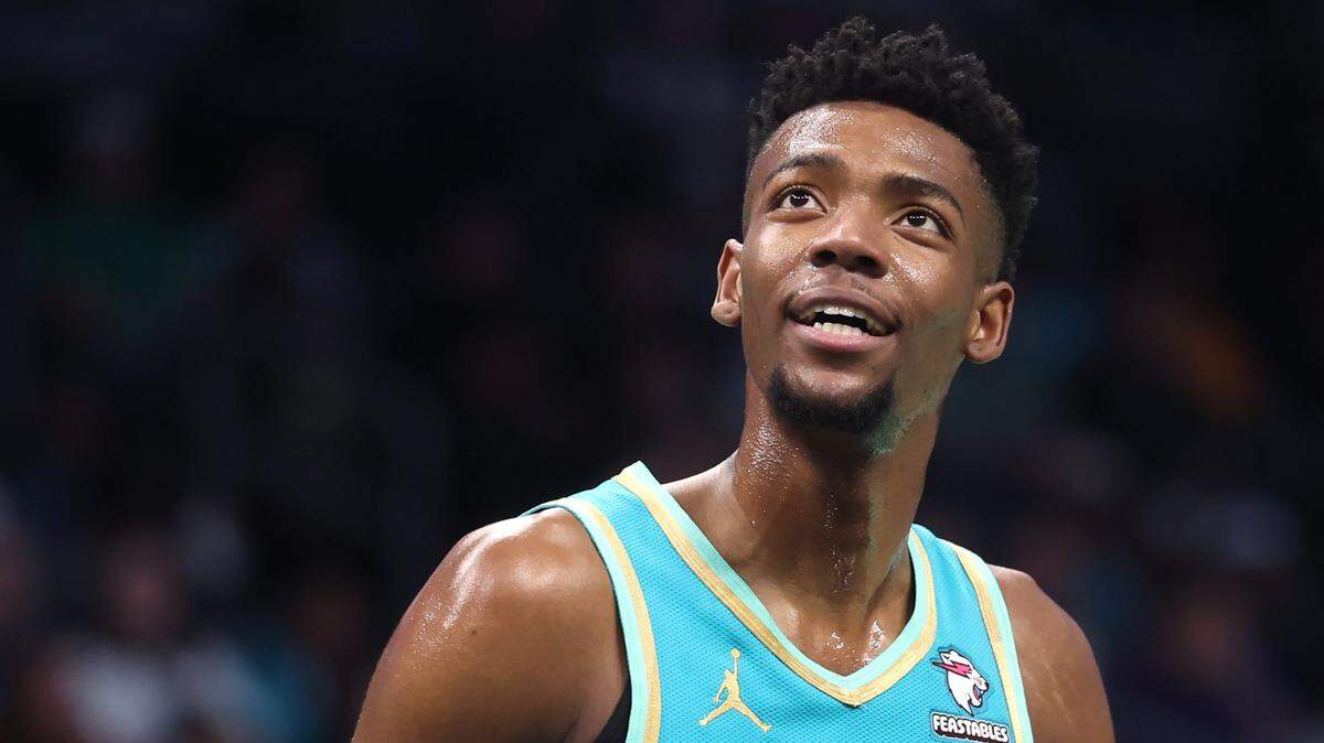 Charlotte Hornets forward/guard Brandon Miller on Tuesday, April 9, 2024.