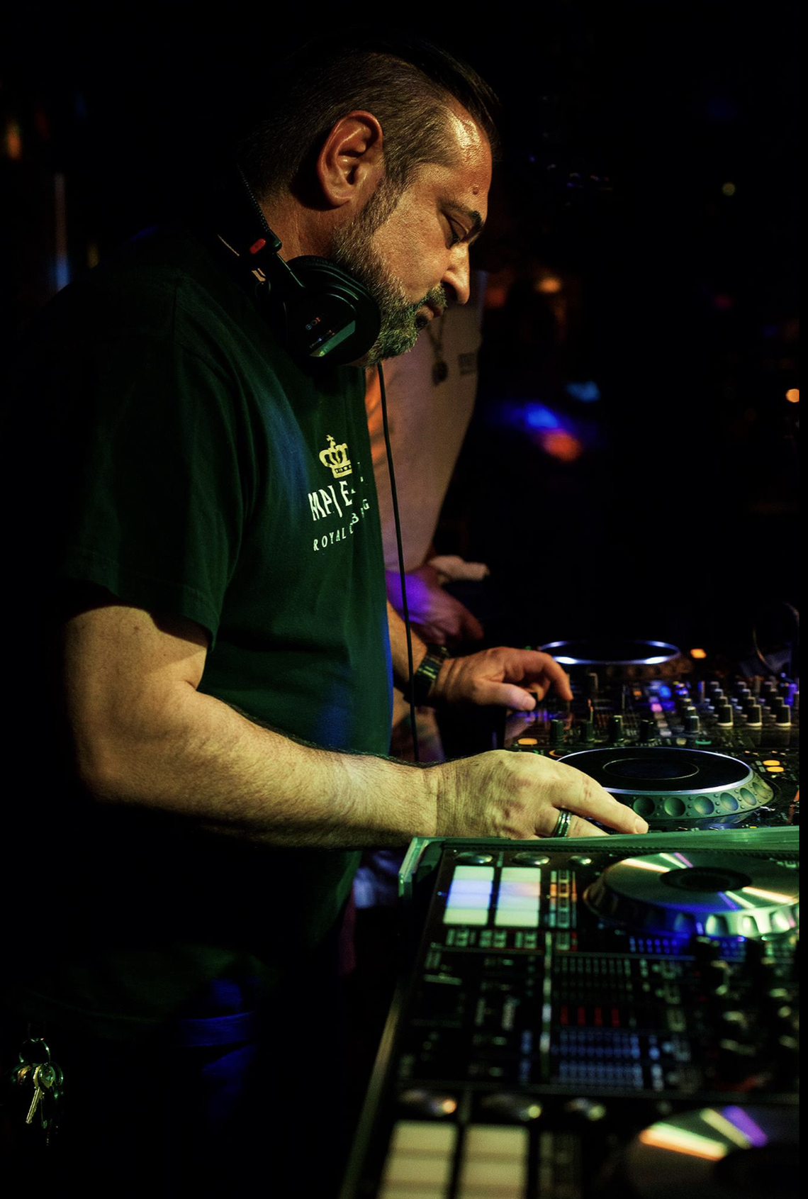 DJ/restaurateur Andy Kastanas is shown here in this archive photo at Park Elevator. Park Elevator was open from 1987-1994 at two Charlotte locations.