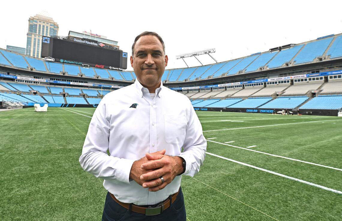 Miguel Vargas, Director of Entertainment at Carolina Panthers on Tuesday, September 30, 2025.