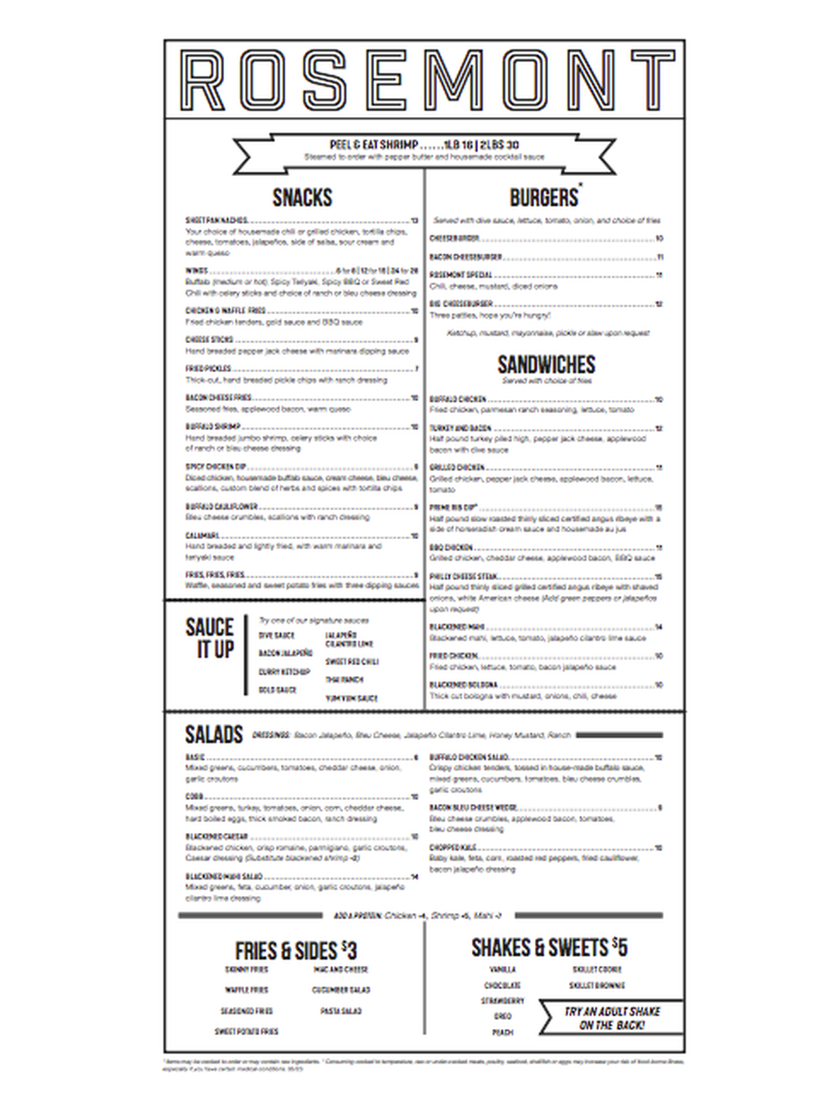 Rosemont, page 1: Here's the lineup of what you can expect when the Rosemont opens in June.