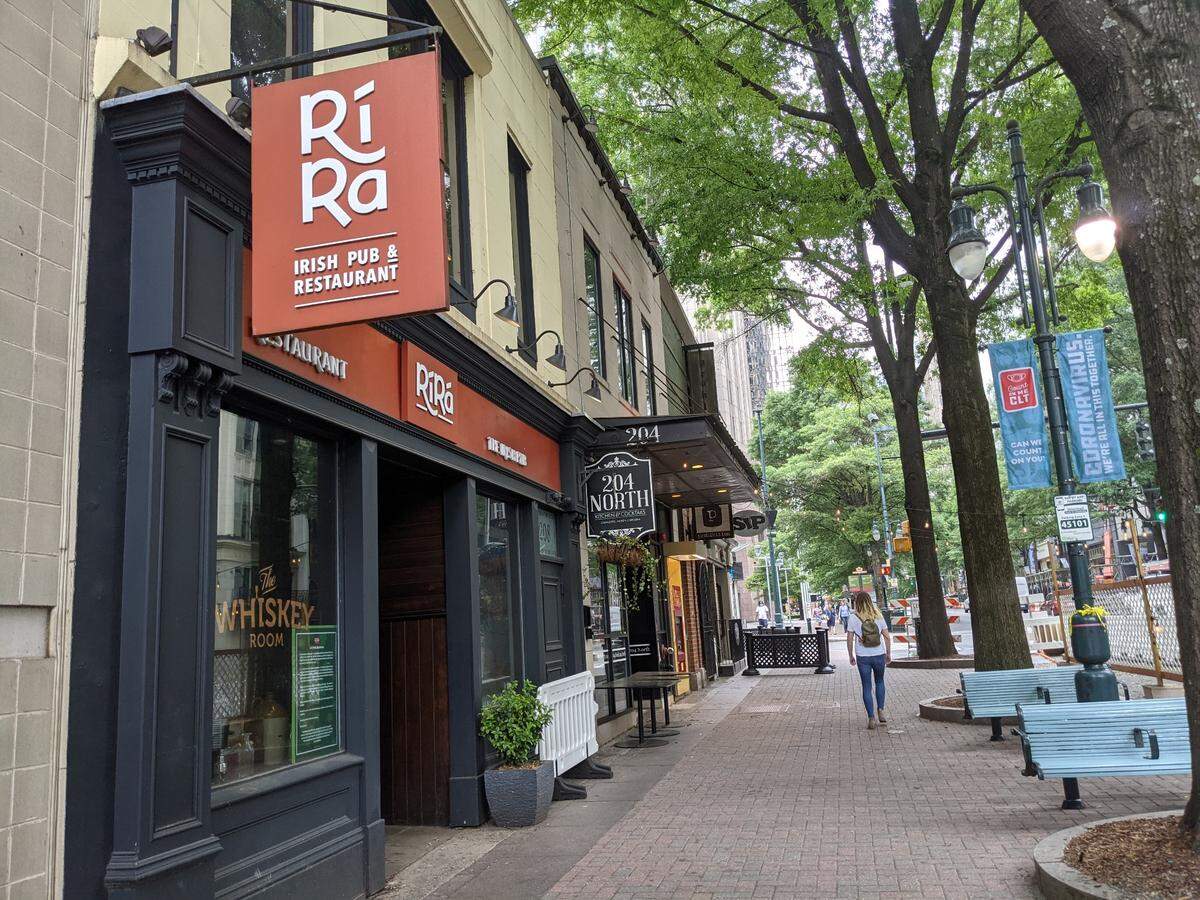 Rí Rá Irish Pub and Restaurant on North Tryon Street in Charlotte quietly reopened Wednesday after being closed for nearly a year during the coronavirus pandemic.