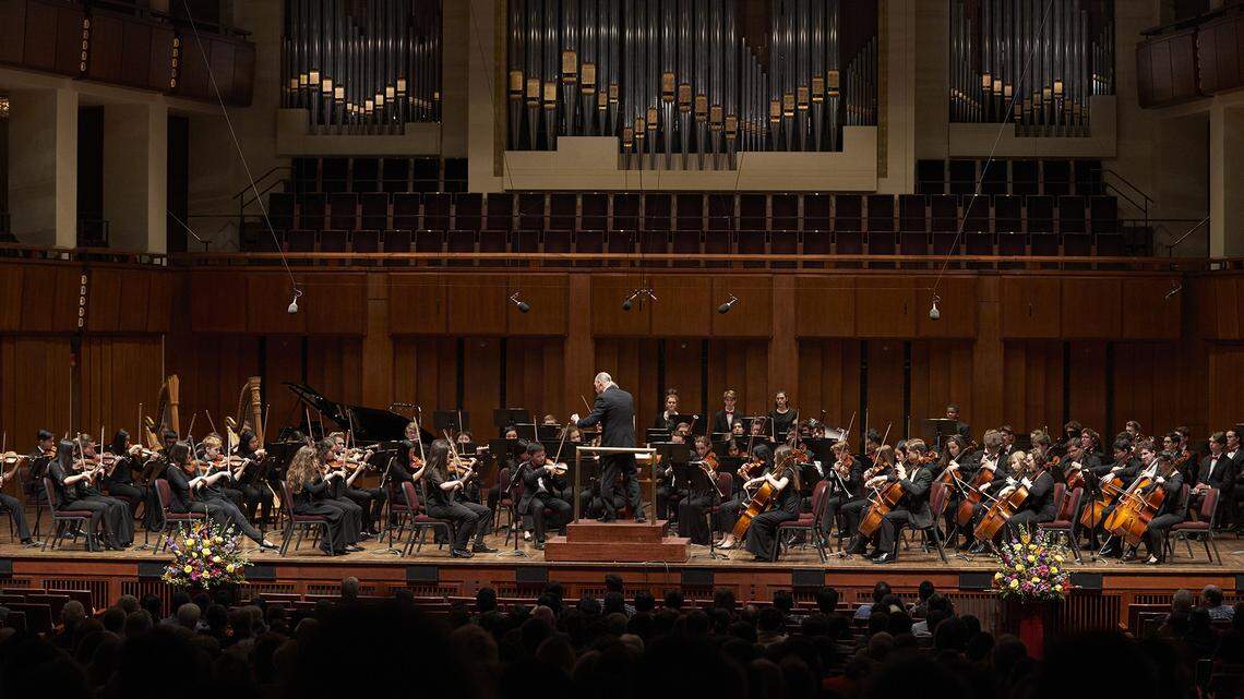 The Youth Orchestras of Charlotte performed at the Kennedy Center in February.
