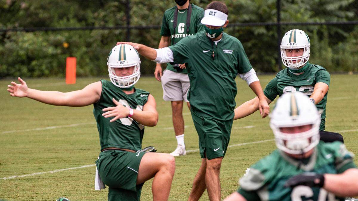 Charlotte 49ers coach Will Healy is entering his third season with the program, trying to get the program back to a bowl game after