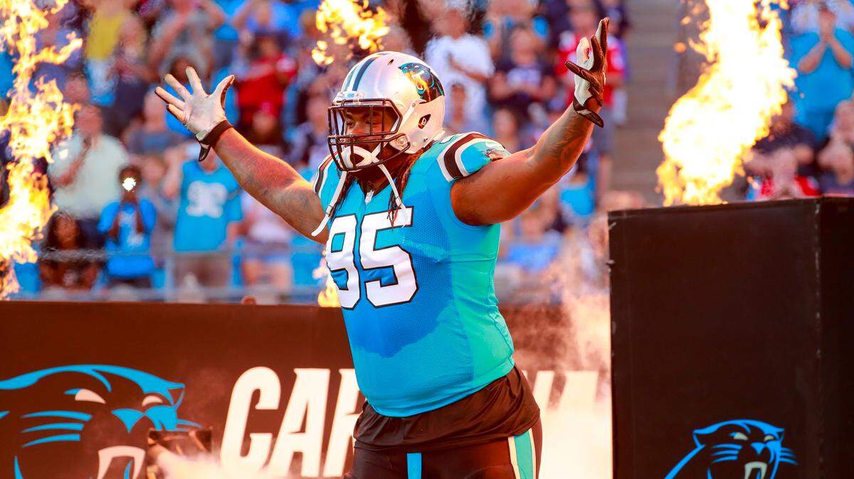Carolina Panthers nose tackle Dontari Poe (95) is this week’s gamechanger against his former team, the Atlanta Falcons.
