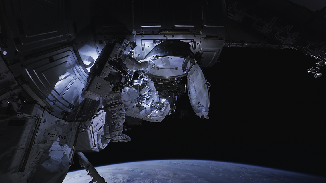 Blumenthal Arts’ Blume Studios in Charlotte debuted Sept. 20 with a view of the International Space Station with the opening of the immersive exhibit “Space Explorers: The Infinite.” Produced by Felix & Paul Studios in association with Time Studios.