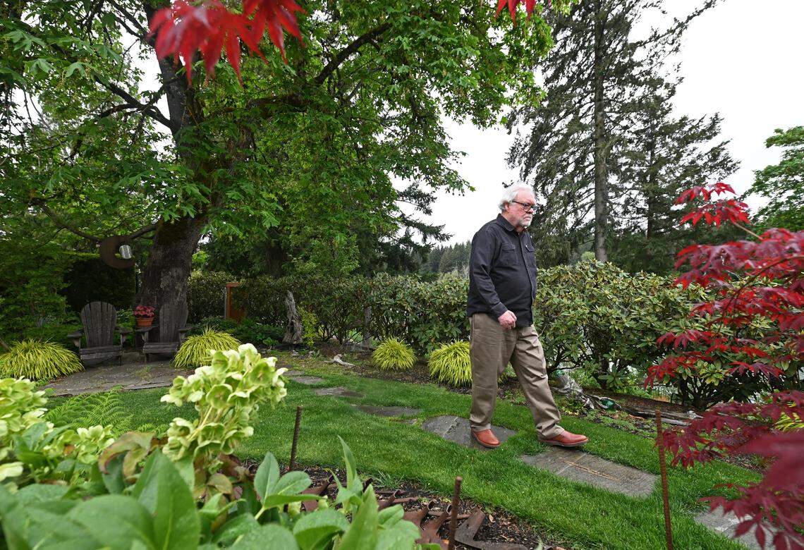 Richard Arnold, now 81 years old, photographed in his hometown of Camas, Washington, in April 2024.