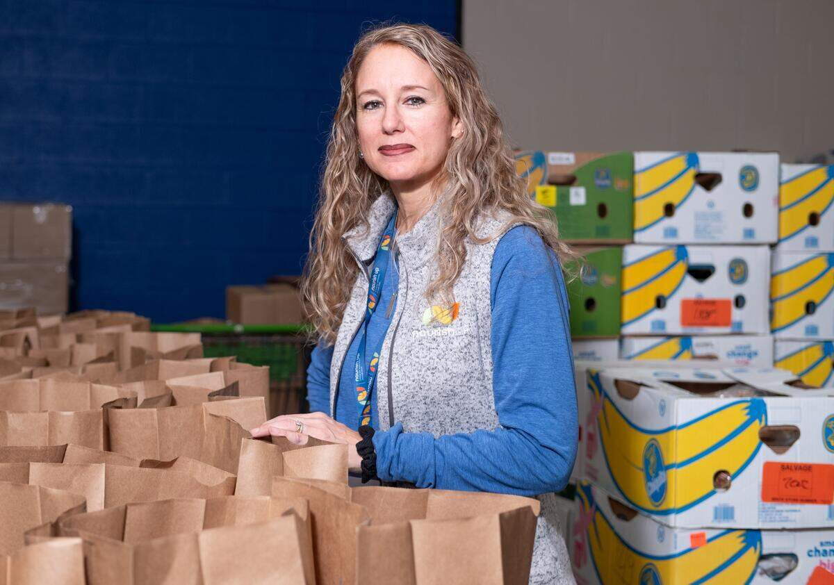 Nourish Up operates food pantries, like this one on Dec. 10 at Statesville Avenue Presbyterian Church, to help feed Charlotte residents in need. Tina Postel, Nourish Up’s CEO, said the need has never been greater.