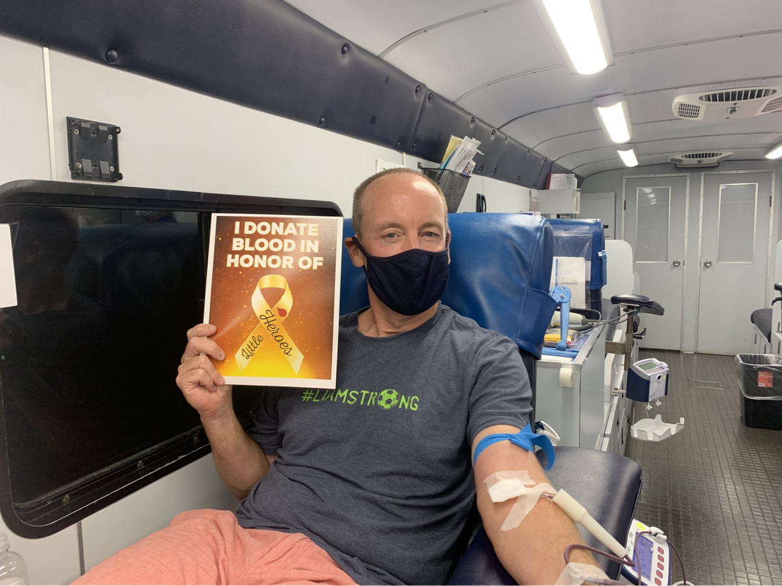 Writer Shawn Flynn gives blood with OneBlood and has also volunteered to help organize donation drives.