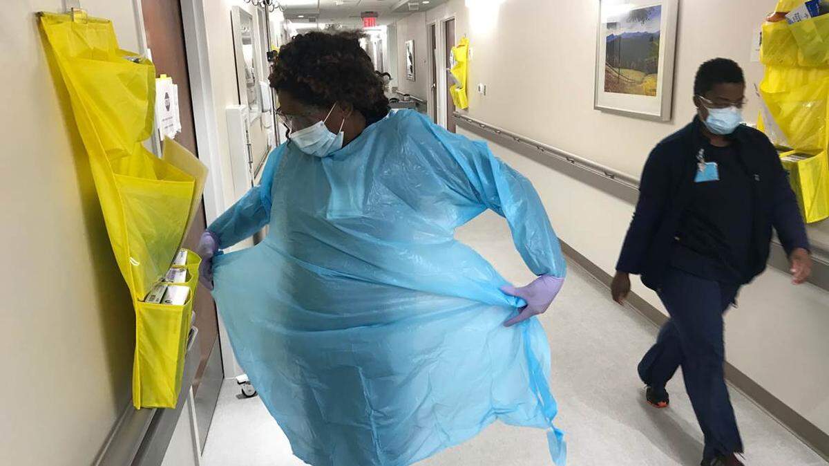 Nurse Ruth Exis finds that connecting with patients has never mattered more