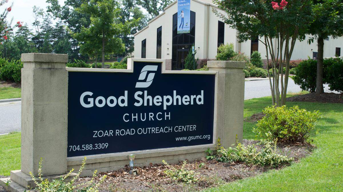 Good Shepherd United Methodist Church in Steele Creek is one of the 36 plaintiffs suing the Western Conference of North Carolina.