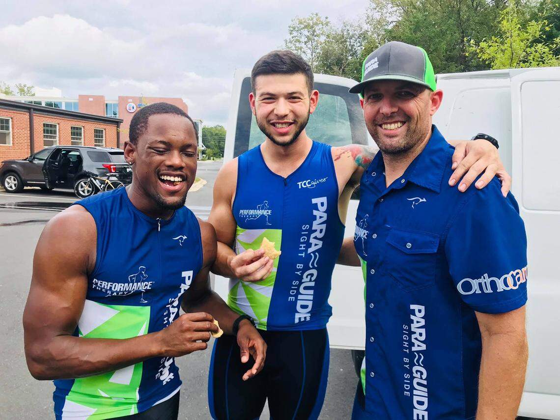 “It’s not about the distance — it doesn’t matter if it’s 100 miles or 5 miles, it’s about facing something that scares you and being resilient,” Davian Robinson said. Robinson and Jordan Scott continually did that together.