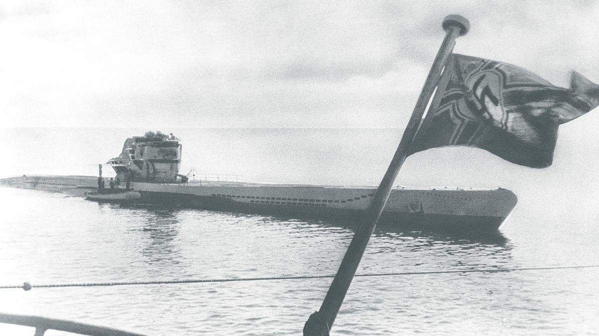 A German U-boat returns from sea trials in 1943. The last surviving German U-boat captain, who terrorized the Atlantic off North Carolina's Outer Banks early in World War II, has died at age 105.