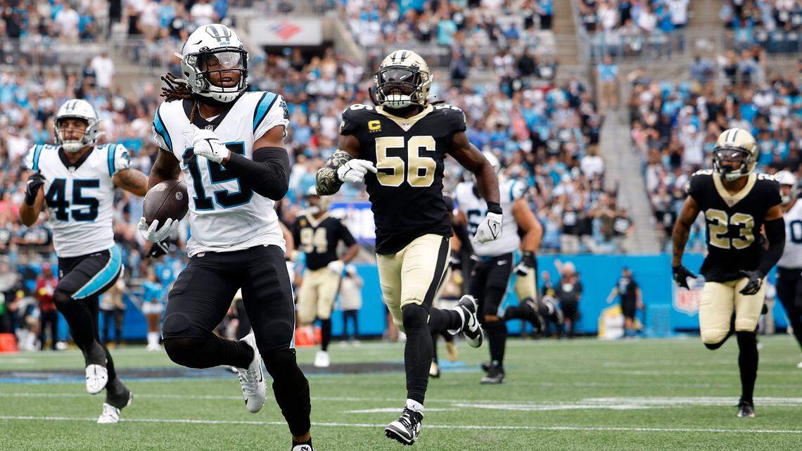A win they had to have: Carolina Panthers edge Saints behind TDs from Shenault, defense