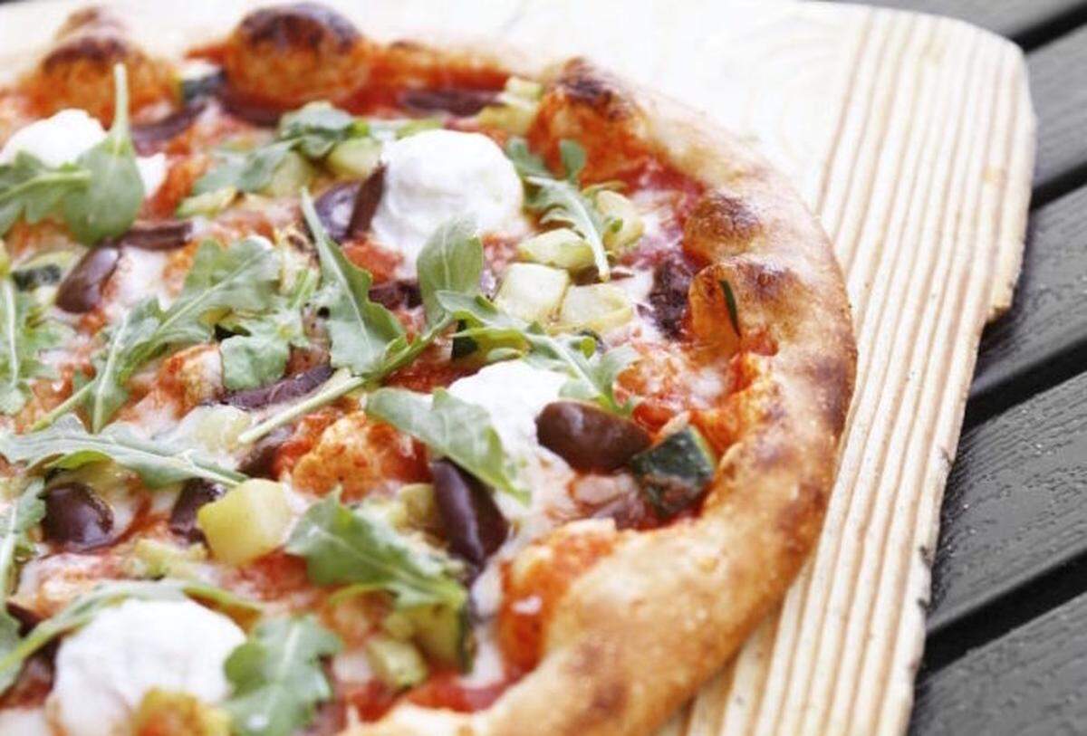 The Art Lover Pizza at Blaze.