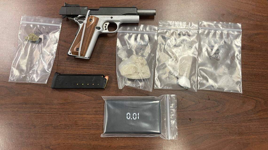 After a man was stopped by North Carolina deputies for traffic violations, he told the three children in his car to sit on his gun and hide bags of narcotics in their pockets.