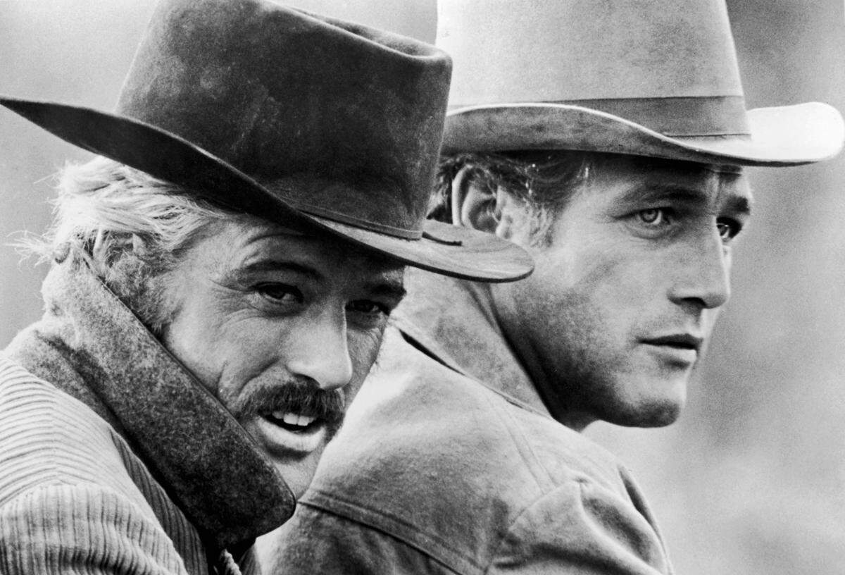 Robert Redford, left, and Paul Newman in “Butch Cassidy and the Sundance Kid” from 1969. 