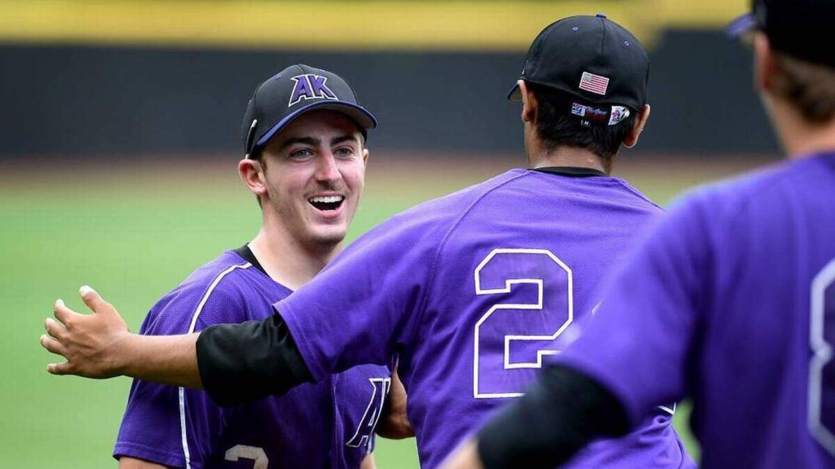 Ardrey Kell left fielder Joe Verdeschi, left, and his teammates are excited to be in the N.C. High School Athletic Association 4A state finals. The Knights begin a best-of-3 state championship series with Fuquay-Varina Friday.
