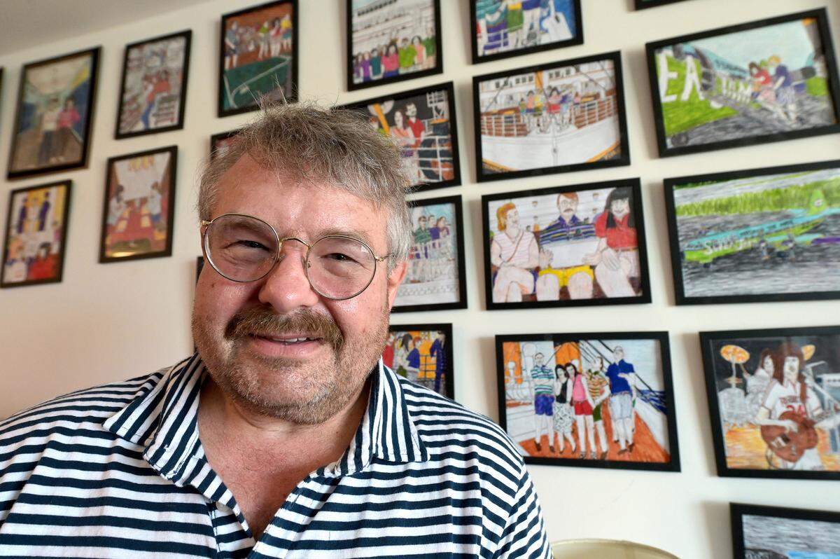 “I use my art to show how the real world could be better,” said Jacky Claiborne, who is on the autism spectrum.
