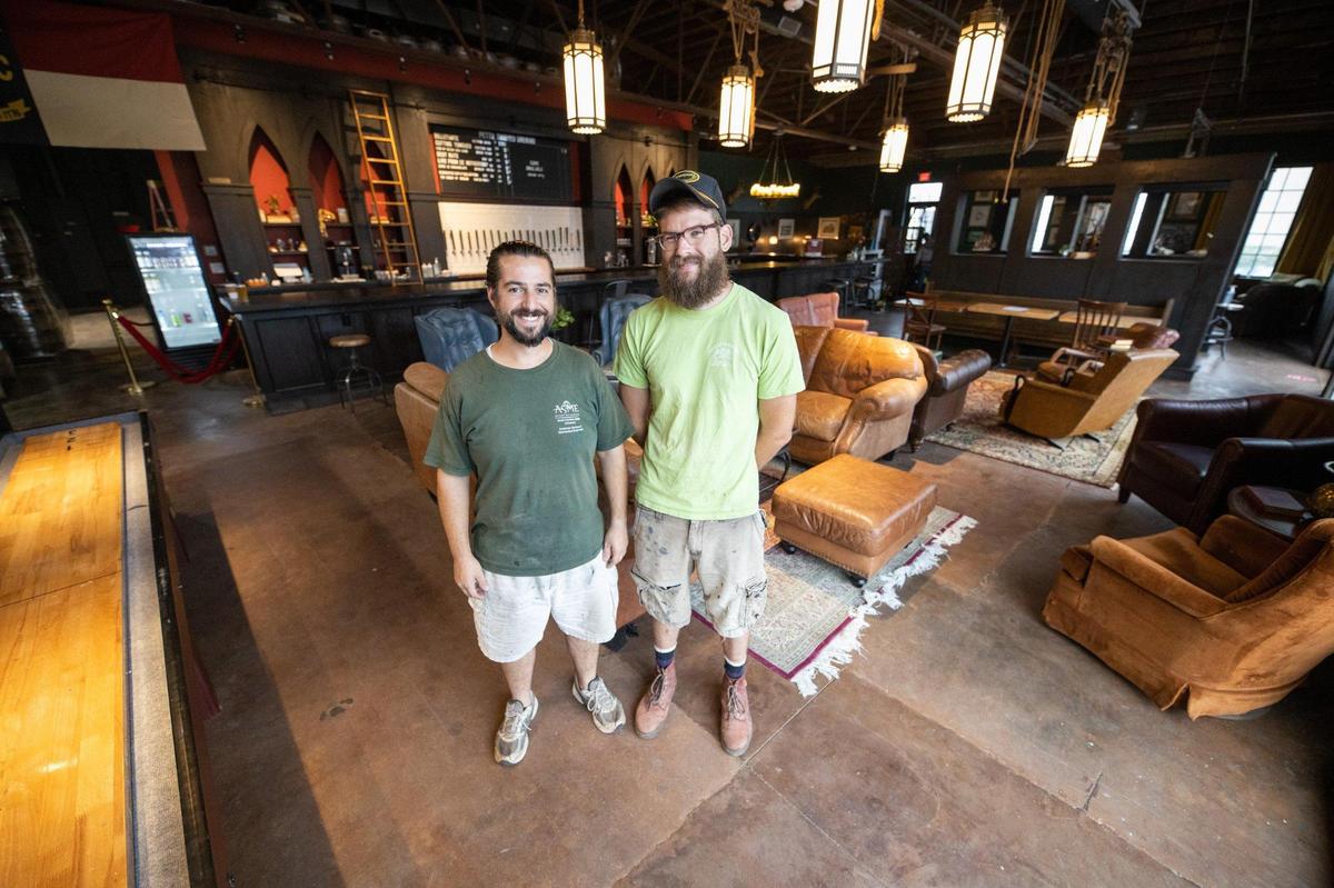 Greg Calabria and Ted Rosenau are the owners of Petty Thieves Brewing on Graham Street.