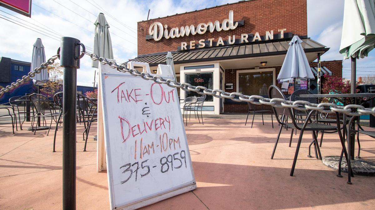 The Diamond Restaurant during the COVID-19 pandemic.