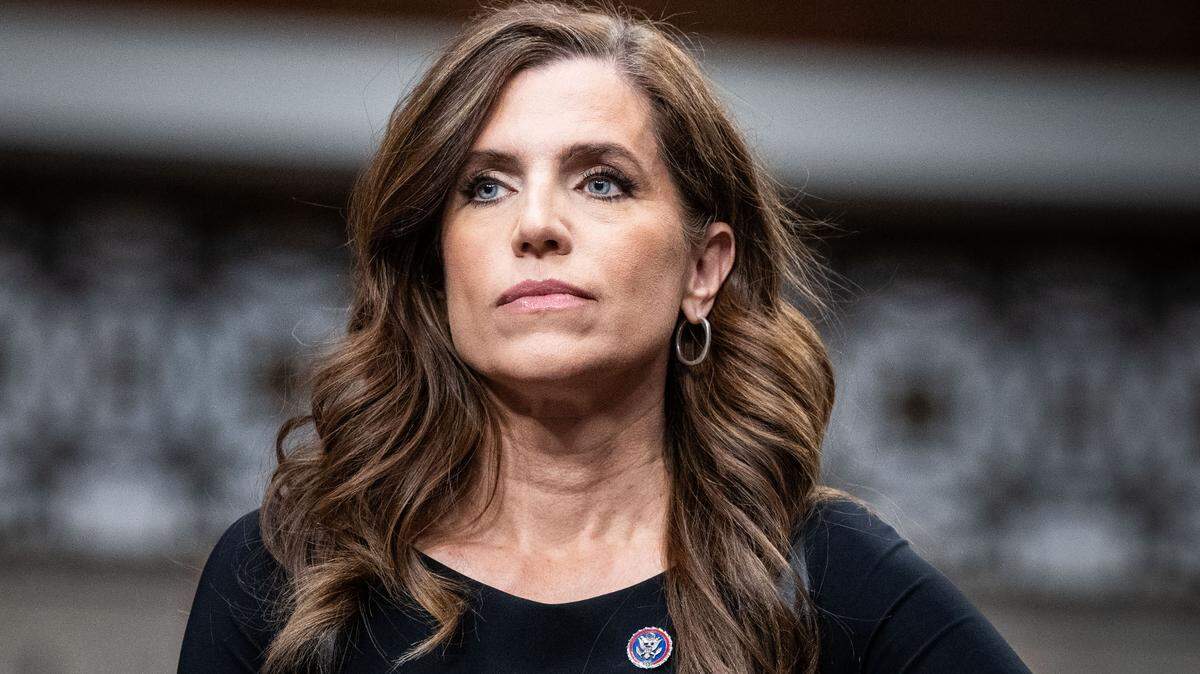 U.S. Representative Nancy Mace (R-SC) at a Joint Conference Committee meeting to determine the contents of the National Defense Authorization Act (NDAA) at the U.S. Capitol.
