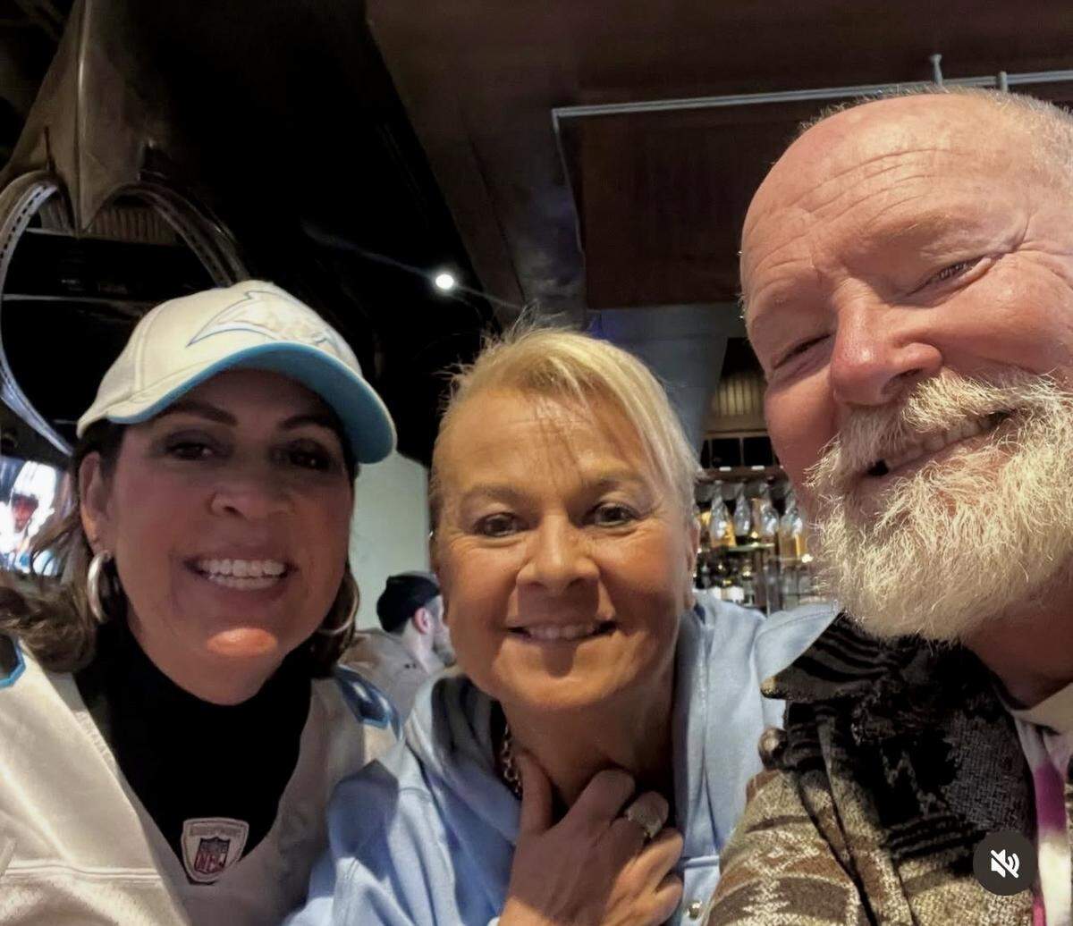 From left to right: Paula Kendrach, Traci Hultzapple and Craig Wadsworth pose for a photo. The three were close friends and began their careers in NASCAR. Wadsworth died in a plane crash on Thursday, Dec. 18, 2025, flying on a plane owned by NASCAR legend Greg Biffle.