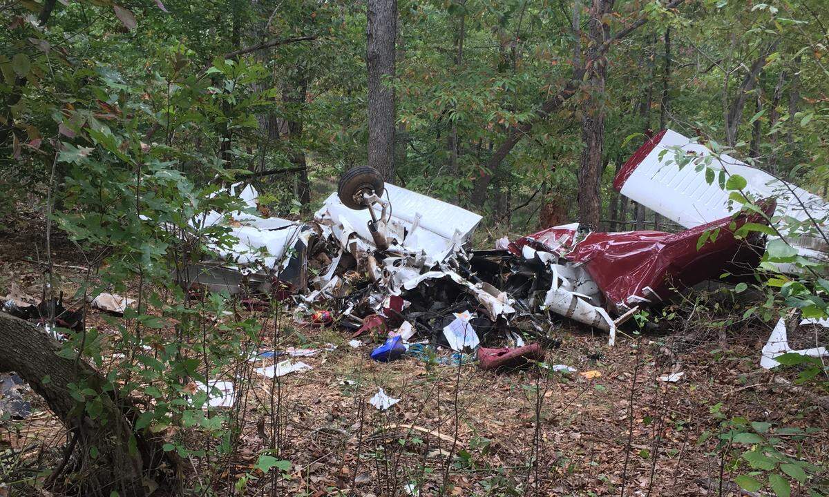 Searchers found the wreckage of the plane the day after it went missing. The pilot and passenger died, according to the sheriff’s office. 