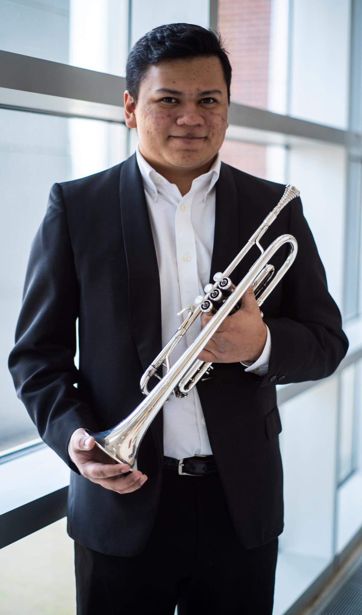 Ariel Mejia of Charlotte is jazz trumpet phenom. He loves big band music and hopes to someday be a bandleader-arranger-composer. But this summer he’s participating in the National Youth Orchestra Jazz program and will be playing concerts in Asia.