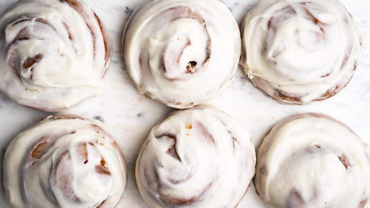 Sunflour’s traditional brioche cinnamon roll is a popular classic.
