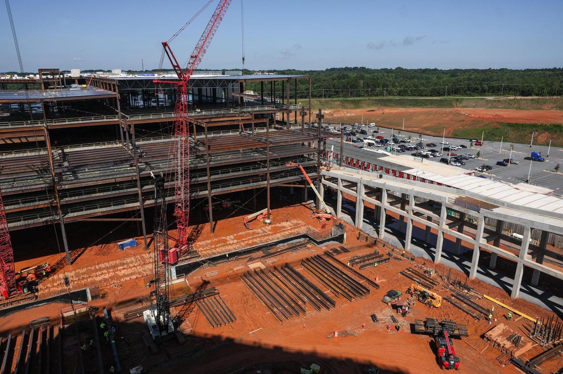 Construction continues on Two Kings Casino in in Kings Mountain, NC on Tuesday, June 17, 2025.