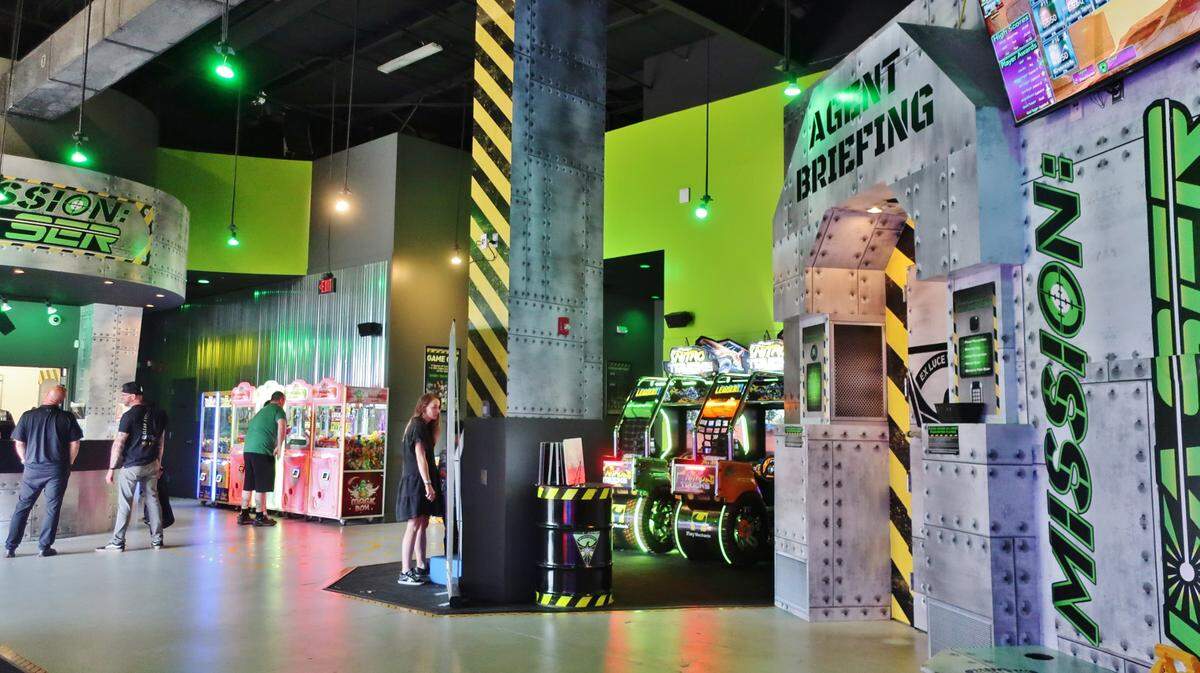 Mission Laser offers an interactive laser tag experience in Pineville.