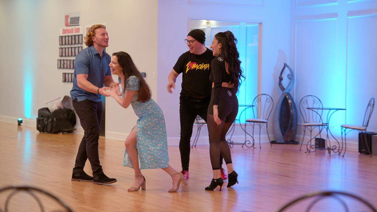 “Love is Blind” stars Johnny and Amy at QC Dance Studio in Charlotte, NC.